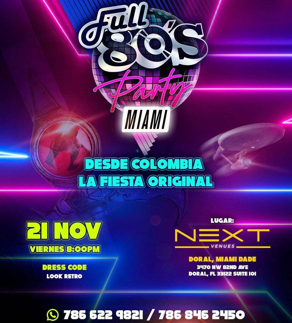 Full 80's Party Miami