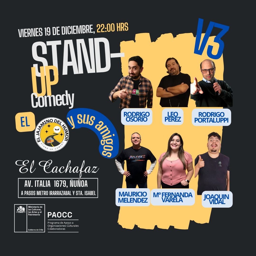 Show Stand Up Viernes 19 de Diciembre 22 hrs Show Stand Up Viernes 19 de Diciembre 22 hrs