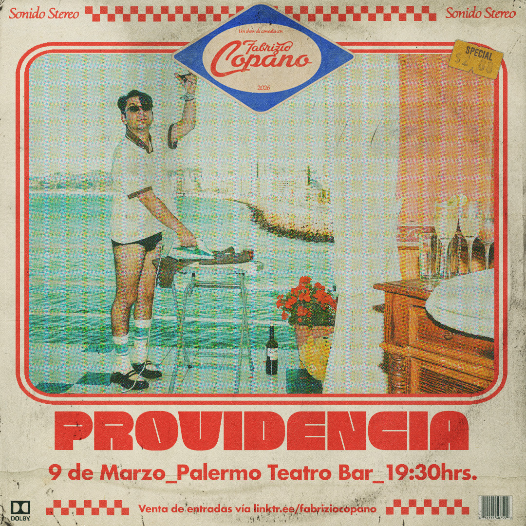 FABRIZIO COPANO / PROVIDENCIA / PALERMO TEATRO BAR / 9 DE MARZO / 19:30 HRS