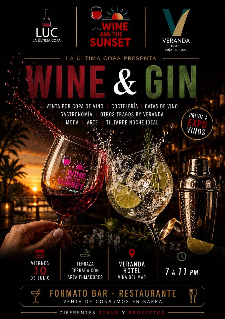 WINE AND THE SUNSET  –  VIÑA DEL MAR
