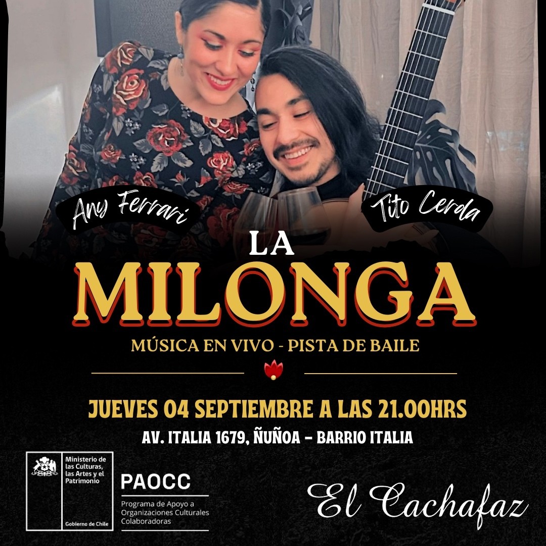 Milonga Jueves 4 Septiembre 21hrs 