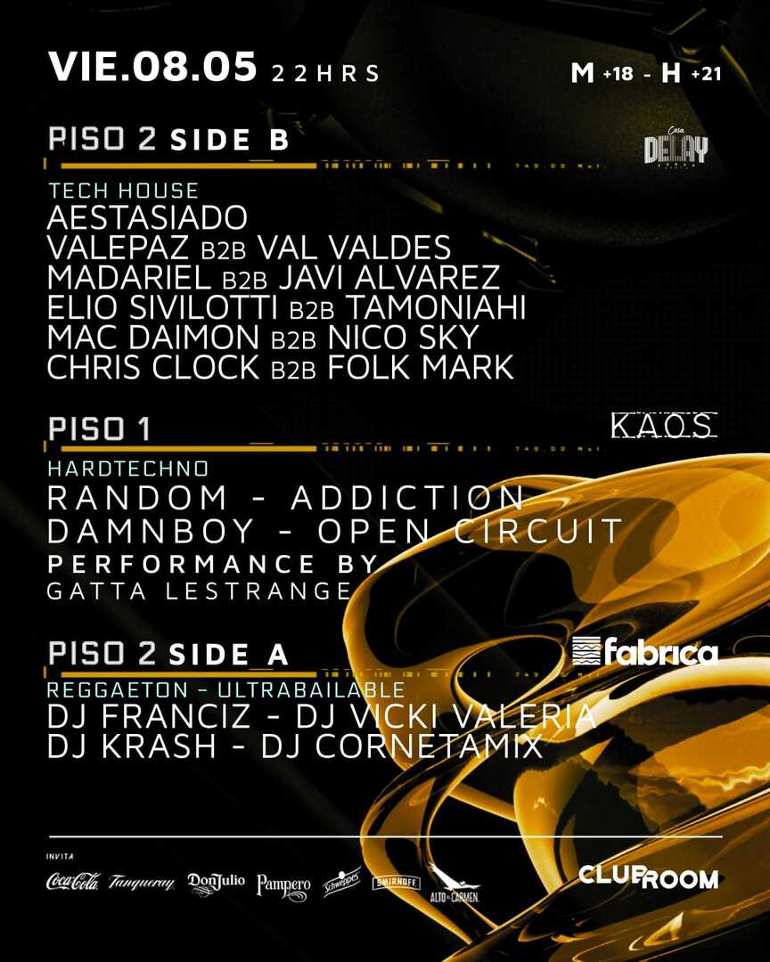 Clubroom Presenta @ Viernes 08 Mayo