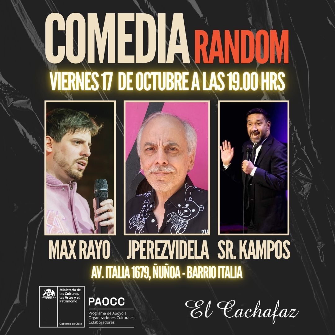 Show Stand Up Viernes 17 de Octubre 19 hrs