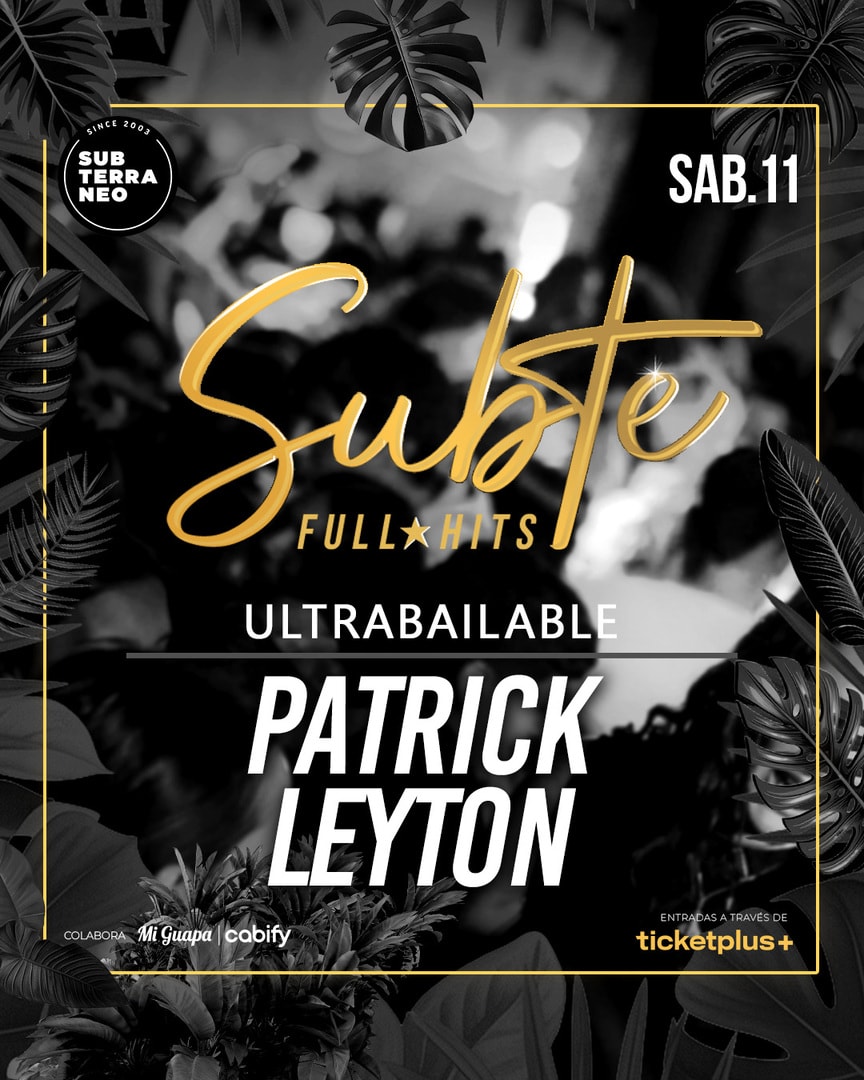 SUBTE FULL HITS Ultrabailables 🎵 SÁBADO 11 JULIO ★ Club Subterráneo (+23)