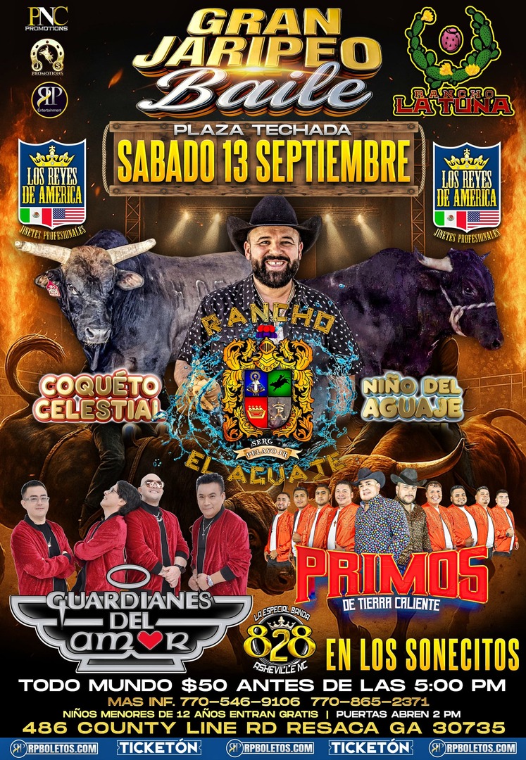 Rancho El Aguaje-Guardianes Del Amor-Primos de Tierra Caliente-Banda 828-Rancho La Tuna-Resaca GA