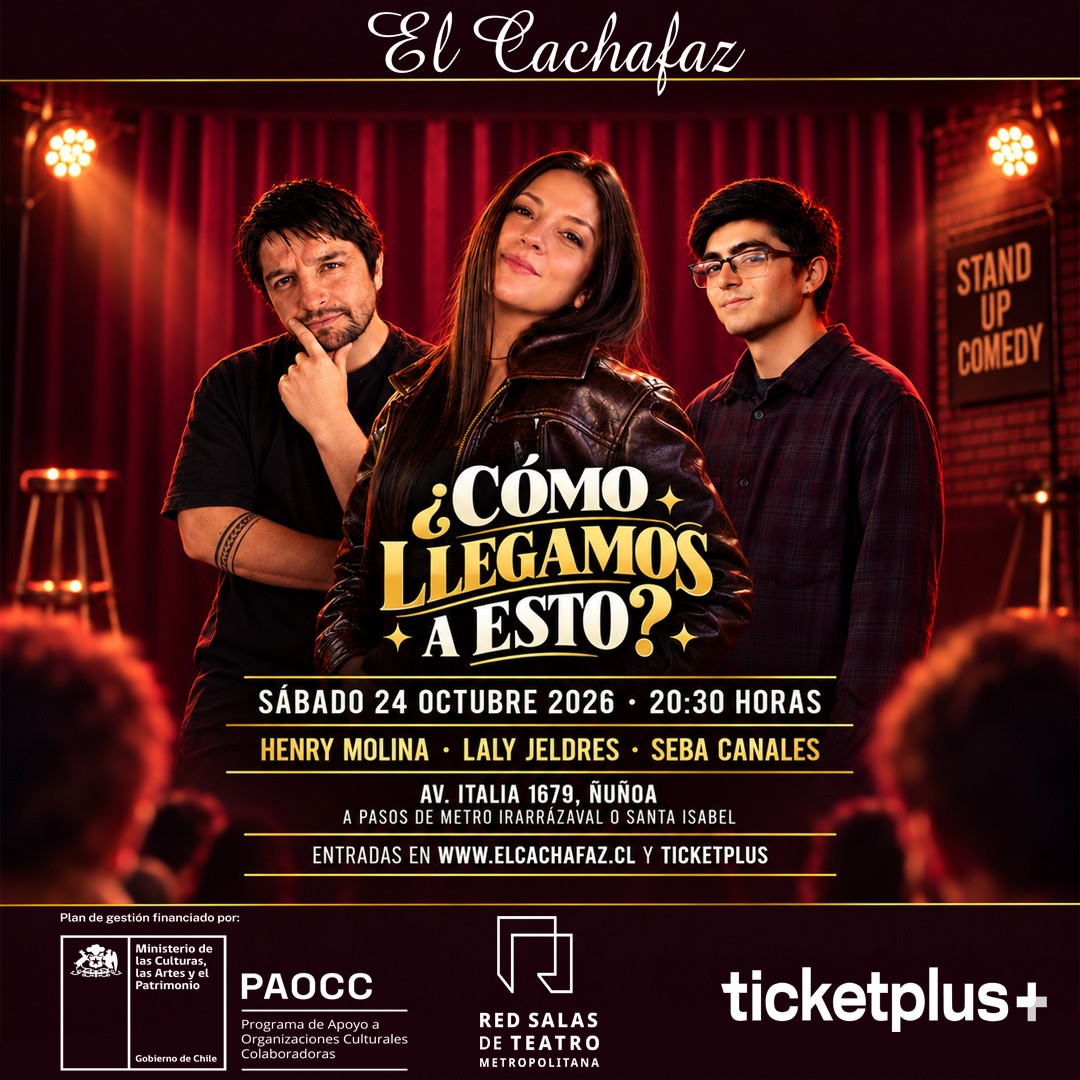 Show de stand up- Como llegamos a esto - Sabado 24 octubre 20:30hrs