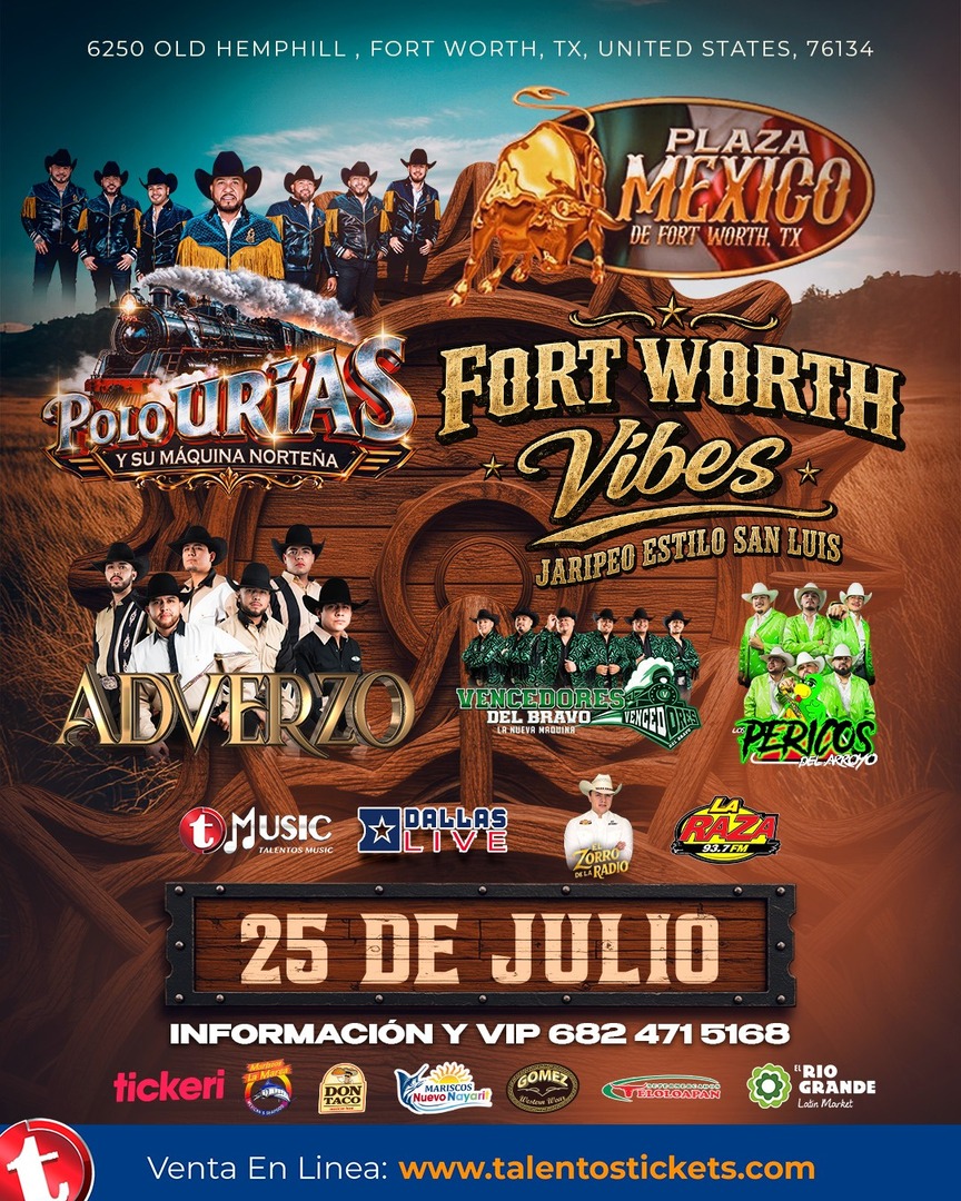 Polo Urias y La Maquina Norteña en Plaza Mexico de Fort Worth, Texas