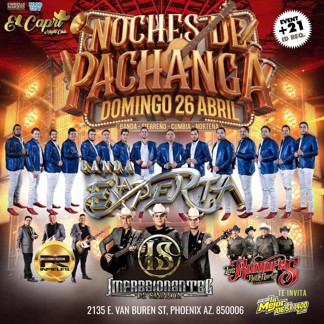 Noches de Pachangas-Banda Experta-Impresionantes de Sinaloa-Richard y Los Infieles-Los Rumores del Norte