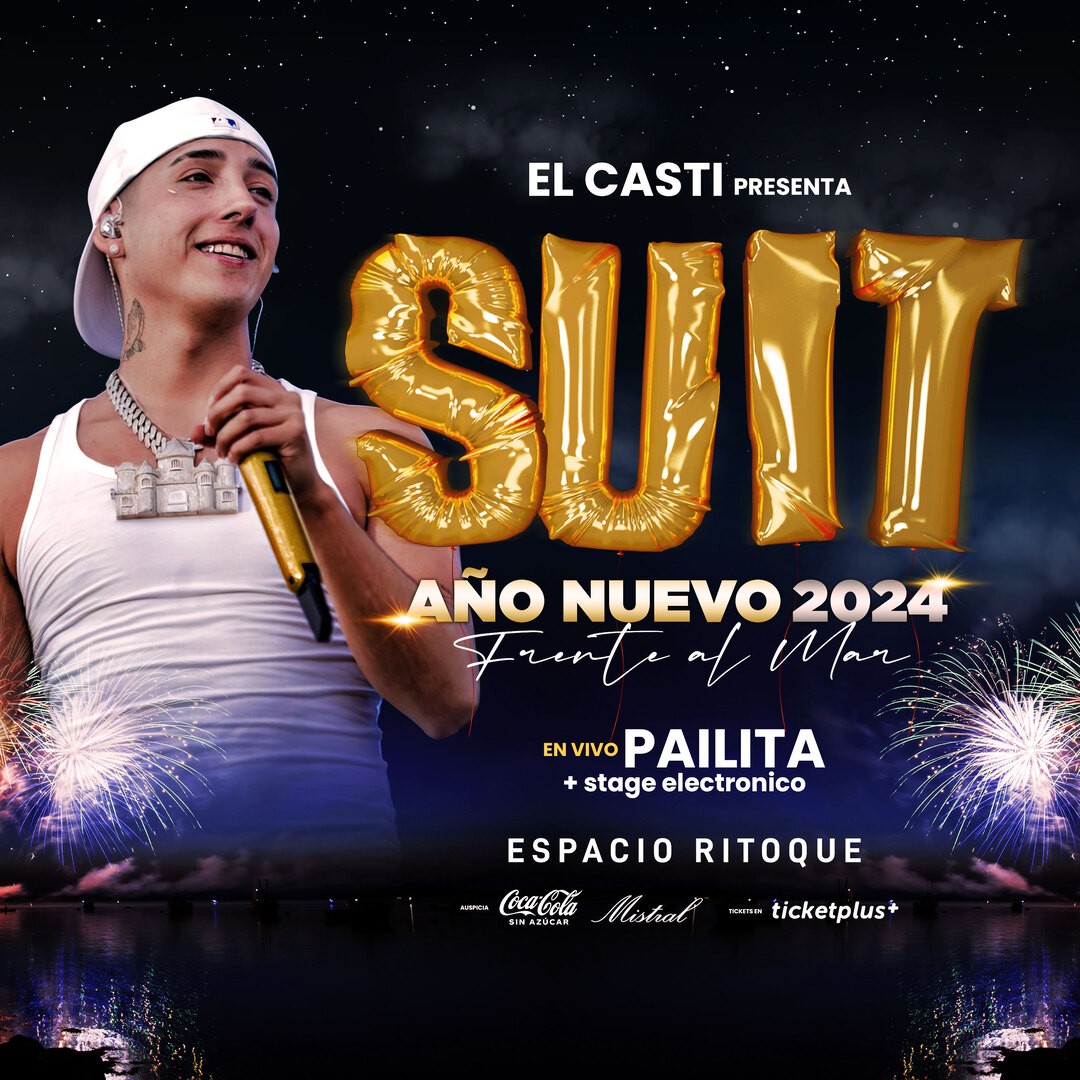El Casti presenta SUIT AÑO NUEVO 2024 frente al mar Pailita en VIVO - Espacio Ritoque