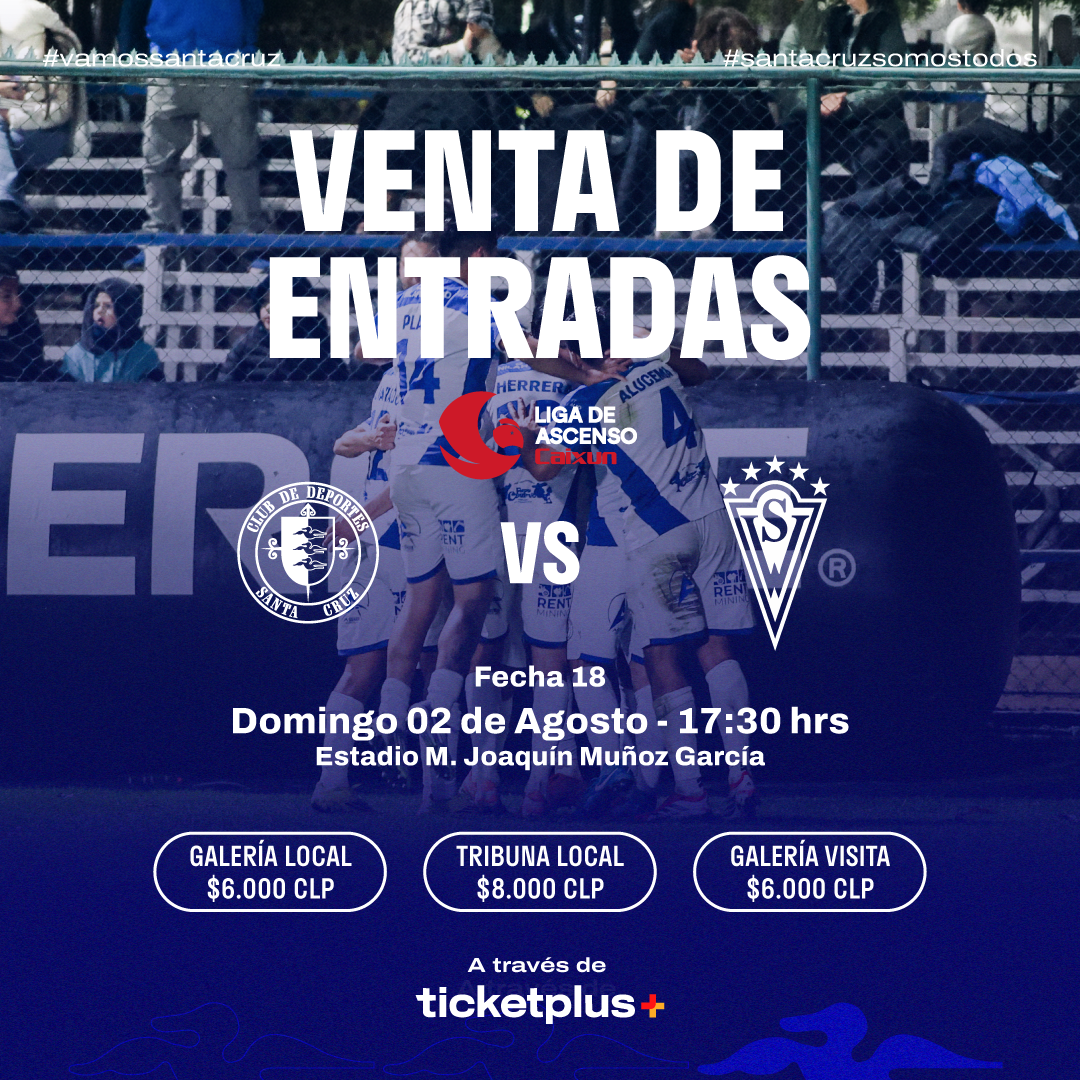 Deportes Santa Cruz vs Santiago Wanderers / Liga de Ascenso Caixun 2026 / Fecha 18