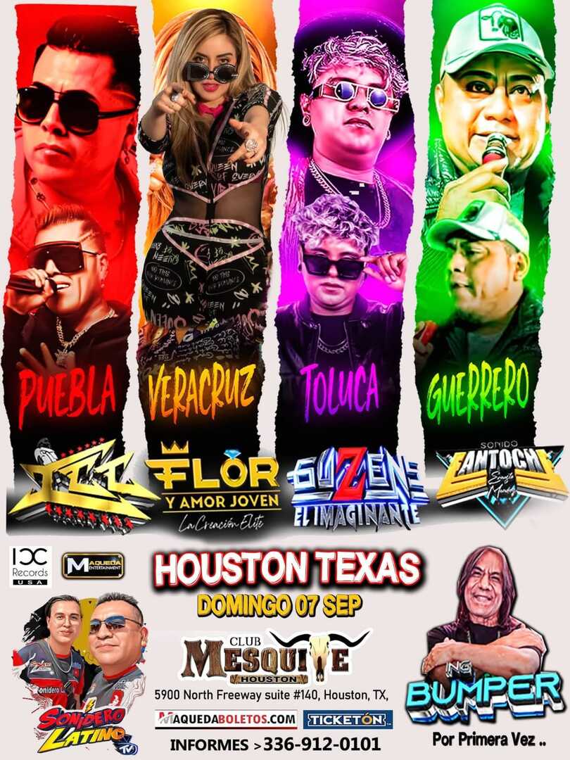 ICC-Flor y Amor Joven-Guzenns Imaginate-Antoch-Sonidero Latino-NG Bumper-HOUSTON