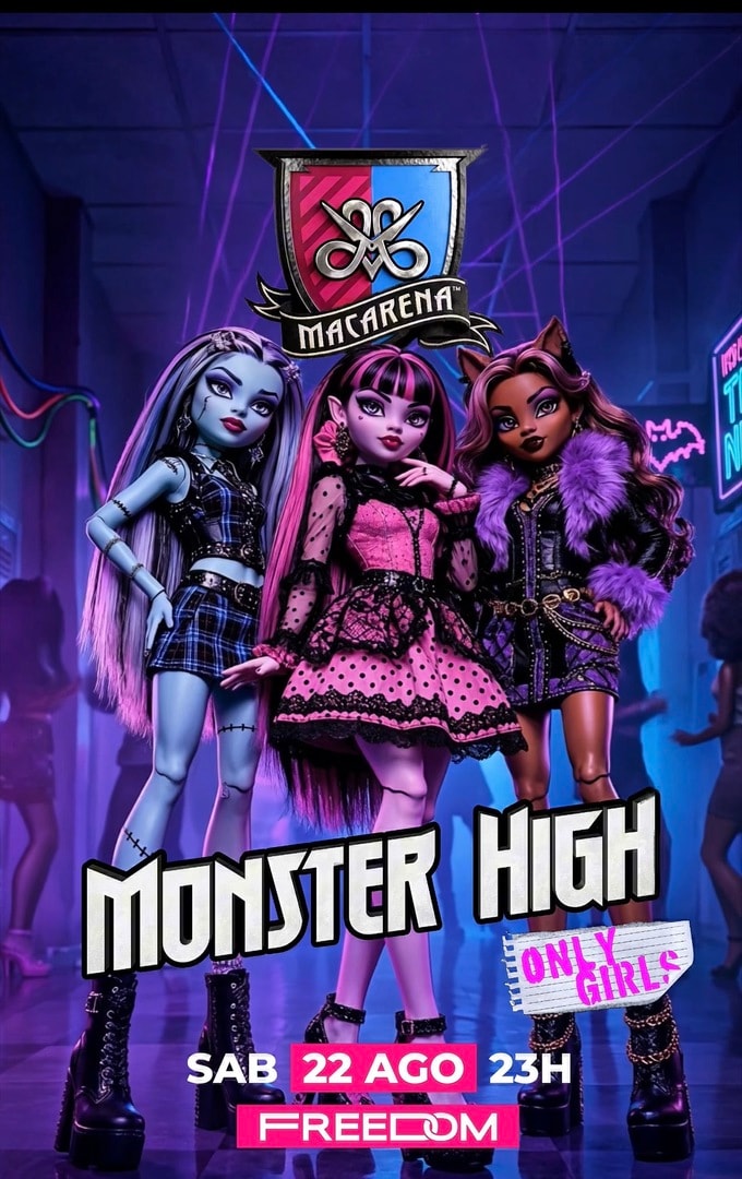 FIESTA MACARENA - MOSTER HIGH - 22 DE AGOSTO - SPOT FREEDOM - 23:00
