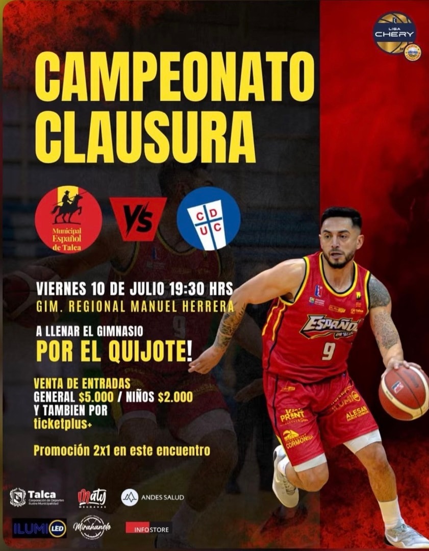 Municipal Español de Talca vs CD Universidad Católica / LNB Liga CHERY by Cecinas Llanquihue 2026
