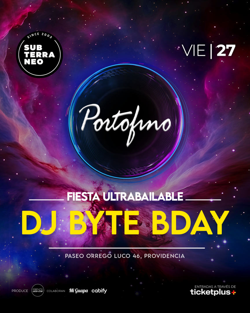 PORTOFINO Full ultrabailable ★ VIERNES 27 NOVIEMBRE ★ Club Subterráneo (+23)