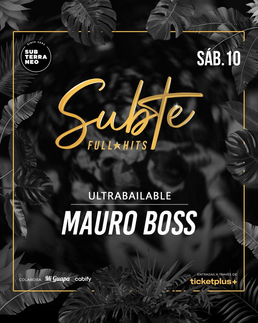SUBTE FULL HITS Ultrabailables 🎵 SÁBADO 10 ENERO ★ Club Subterráneo (+23)