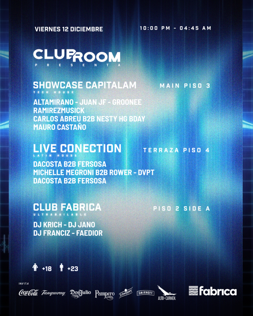 Clubroom Presenta @ Viernes 12 Diciembre