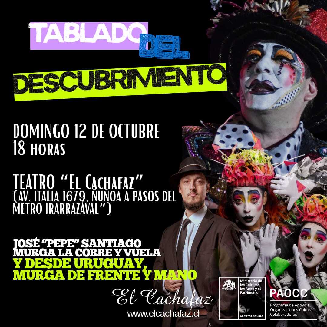 Ciclo de Musica-Murga-Tablao del Descubrimiento Domingo 12 de Octubre 18 hrs