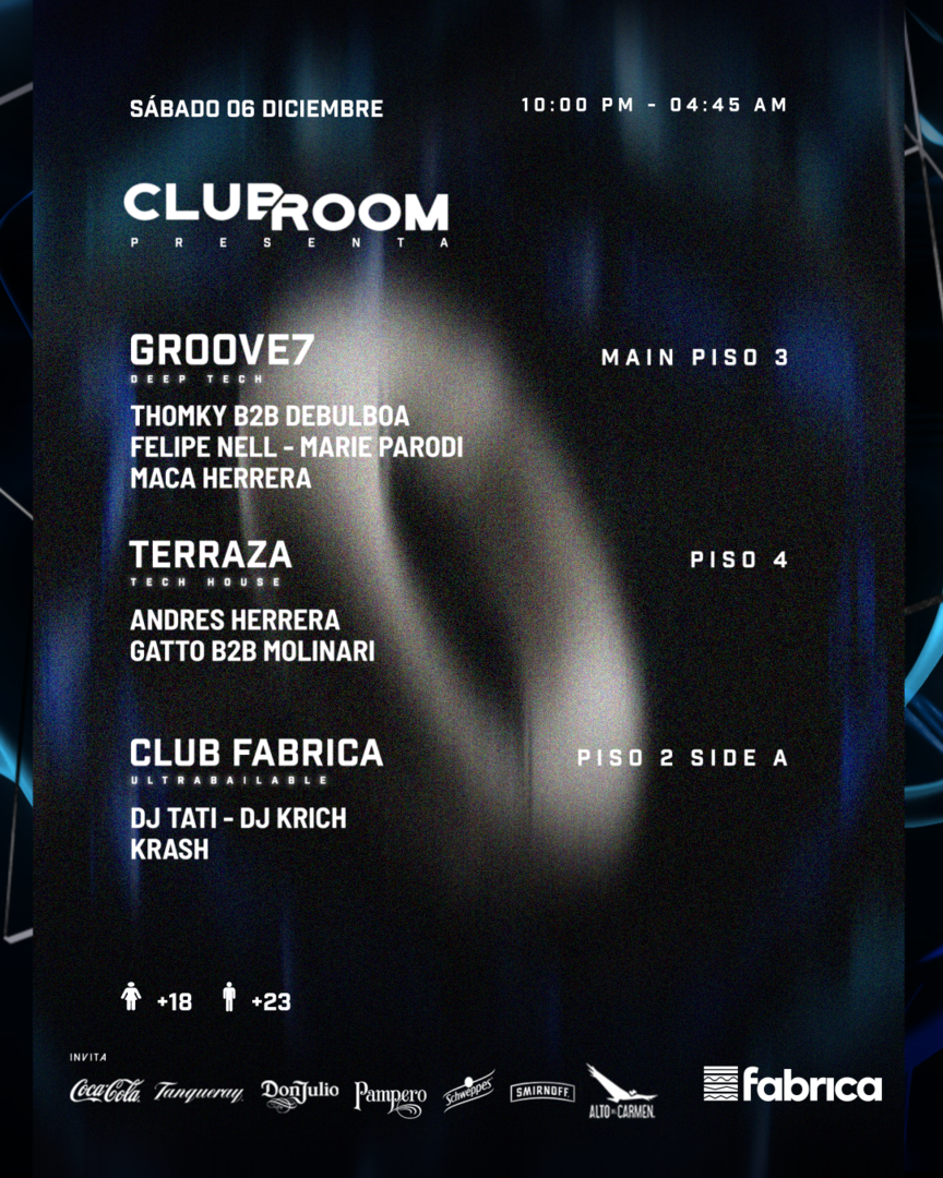 Clubroom Presenta @ Sábado 06 Diciembre