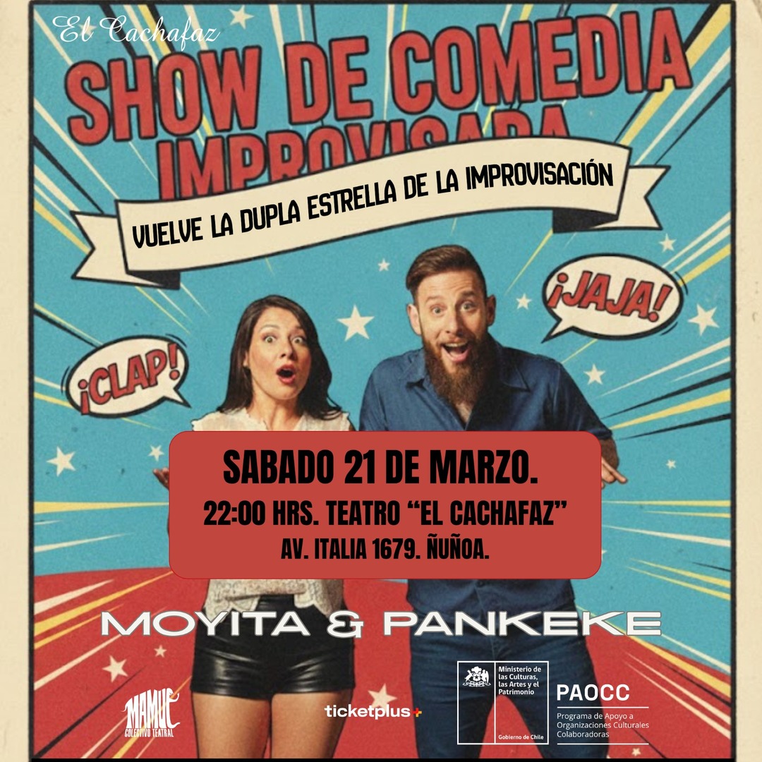 Show de Impro-Comedia Improvisada- Sabado 21 Marzo 22 hrs