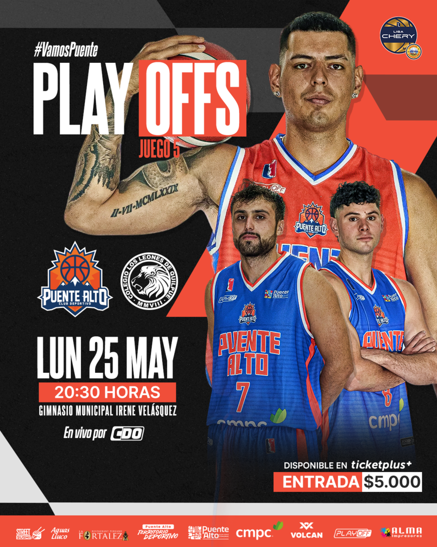 M. Puente Alto vs Leones de Quilpué / LNB / Liga CHERY by Cecinas Llanquihue / Juego 5 Playoffs