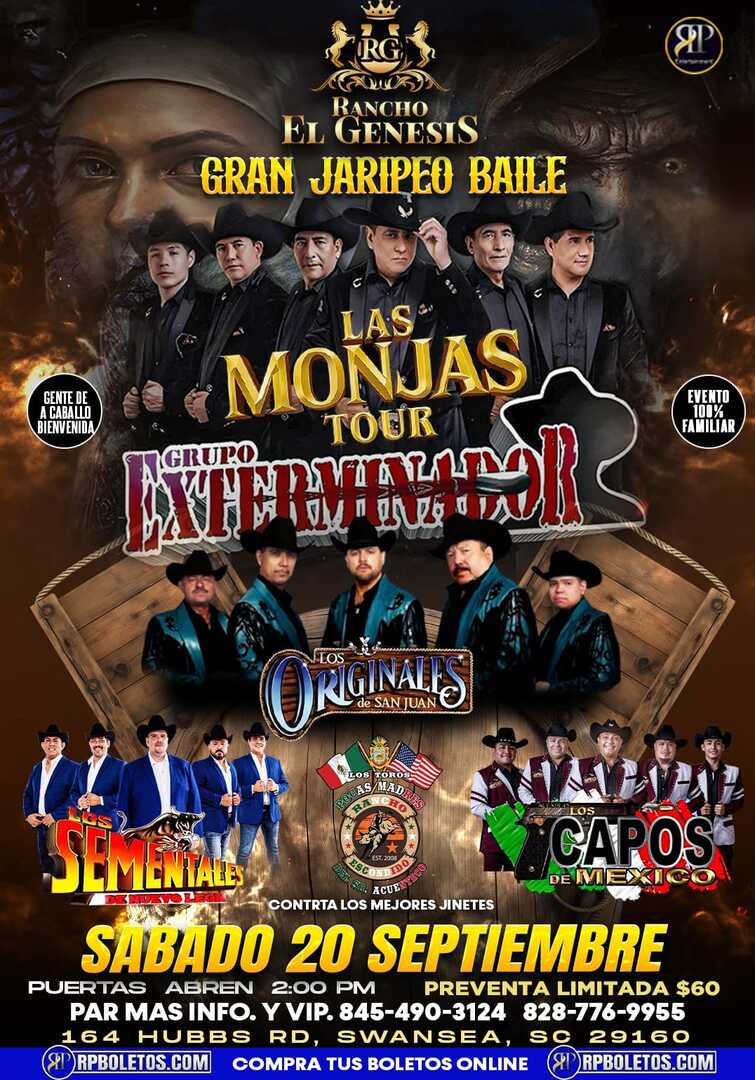 Exterminador-Originales de San Juan-Sementales-Capos-Rancho Genesis-Swansea SC