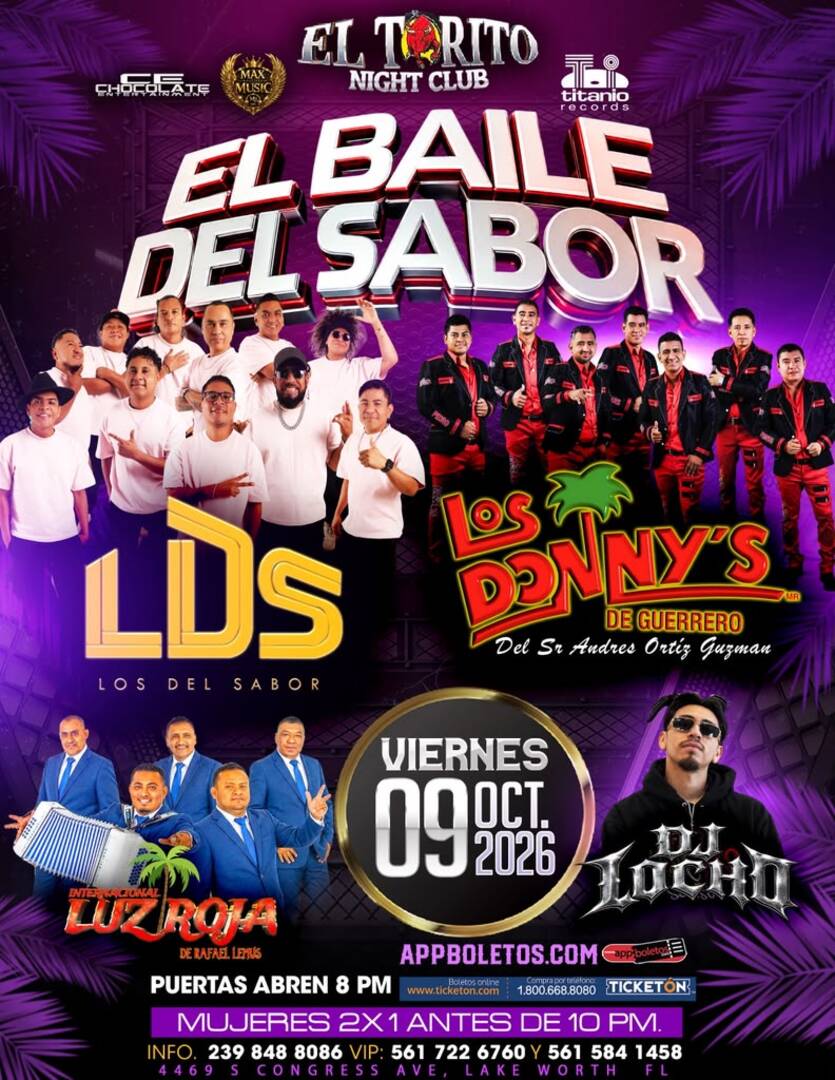LDS Los Del Sabor-Los Donnys de Guerrero-La Internacional Luz Roja de San Marcos-El Torito
