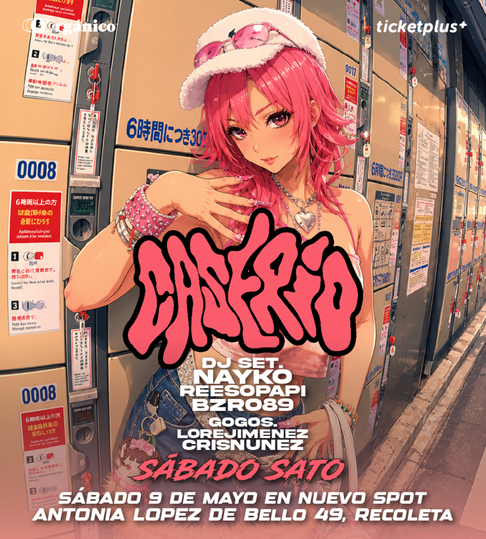 Sábado Sato 😈 en Caserio fiesta NUEVO SPOT Sábado 9 de Mayo