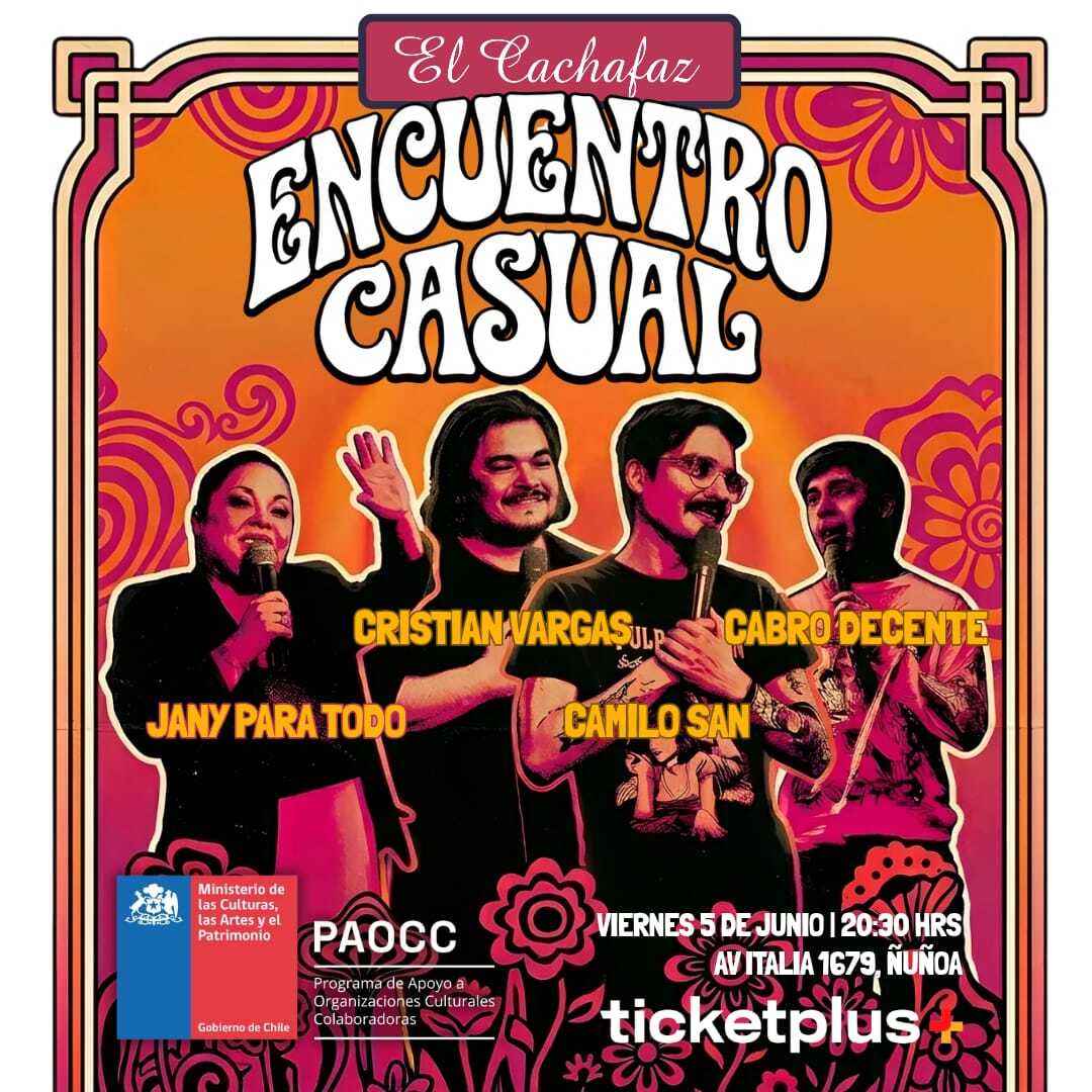Show de Stand Up-Encuentro Casual- Viernes 5 de Junio a las 20:30 hrs