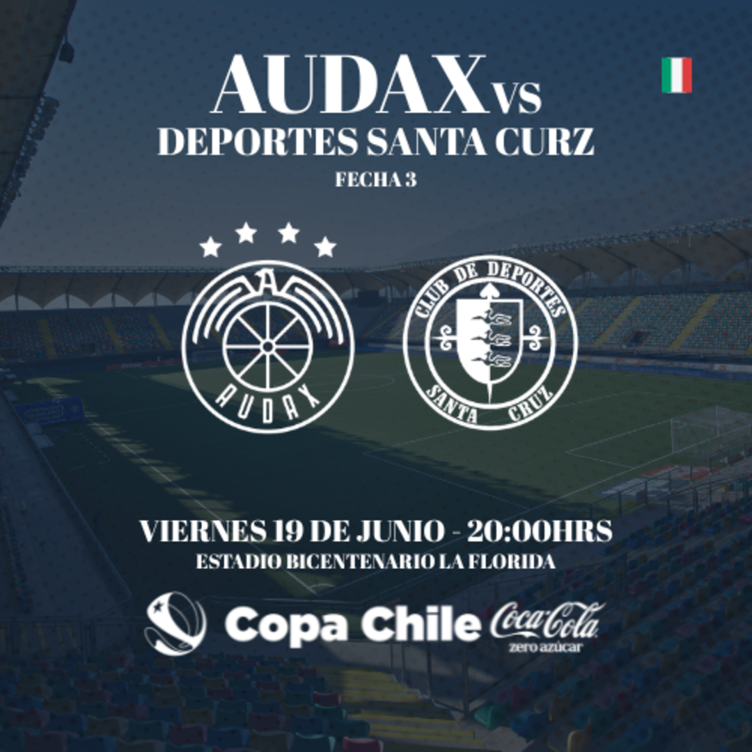 Audax Italiano vs Deportes Santa Cruz / Copa Chile CocaCola Zero Azucar / Fecha 3