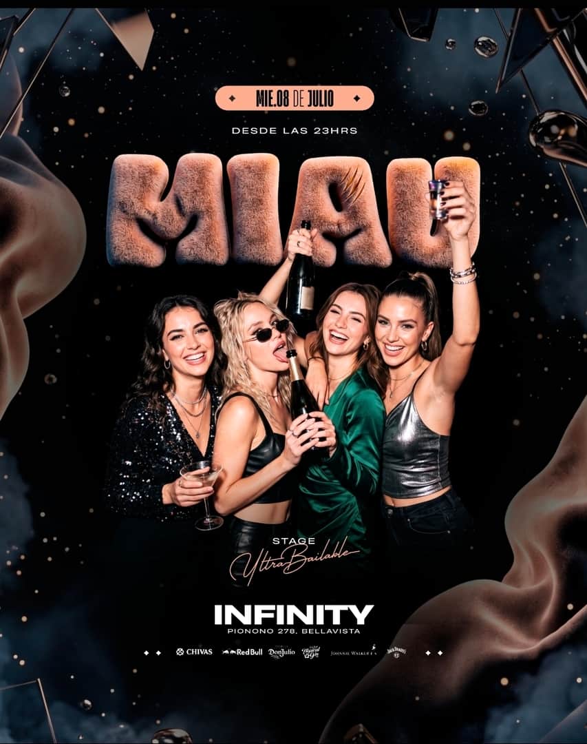 MIERCOLES MIAU EN CLUB INFINITY BELLAVISTA- MIÉRCOLES 8 DE JULIO - 23:30