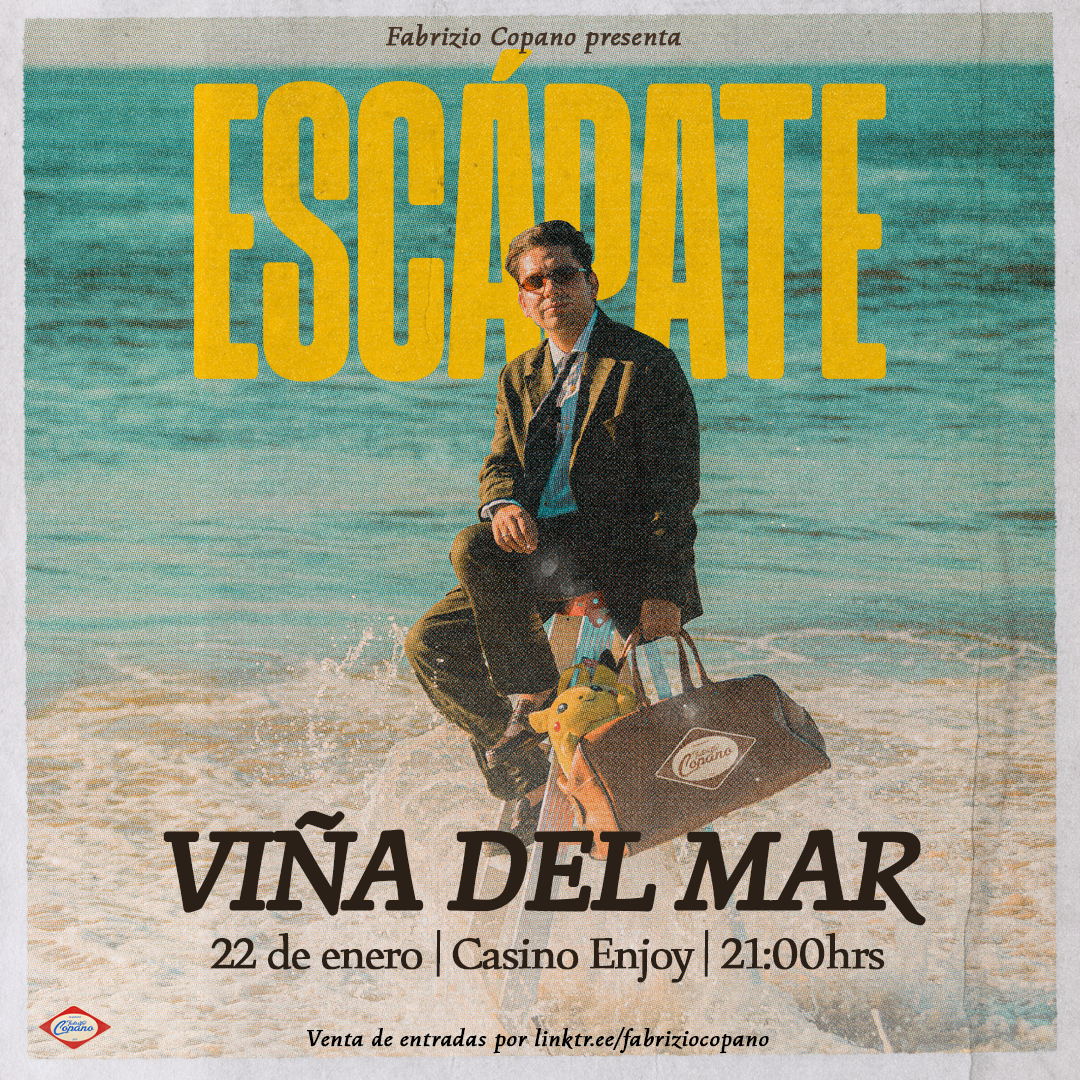 FABRIZIO COPANO / VIÑA DEL MAR / CASINO ENJOY / 22 DE ENERO / 21:00 HRS