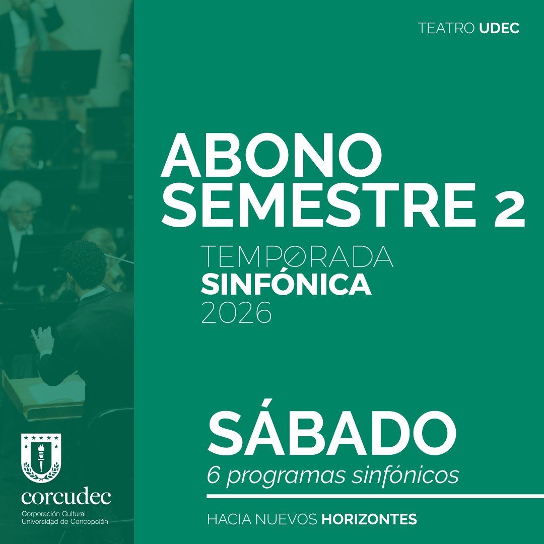 Abono Semestre 2 - Temporada Sinfónica 2026 - SÁBADO