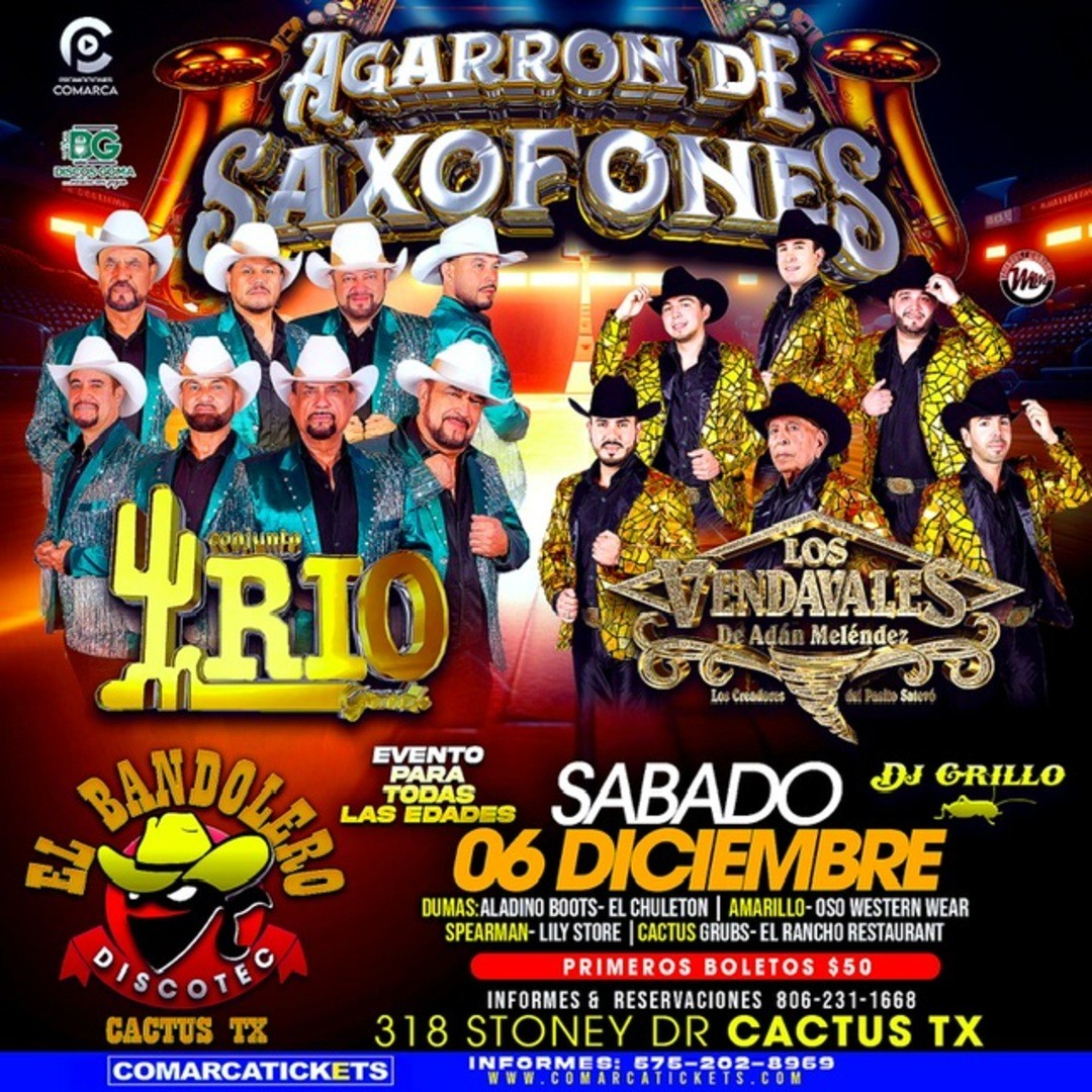 Los Vendavales de Adan Melendez-Conjunto Rio Grande-Duelo de Saxofones-El Bandolero