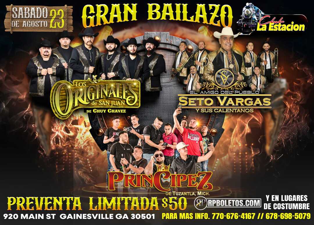 Originales de San Juan-Seto Vargas-Pincipez de Tuz-La Estacion-Gainsville GA