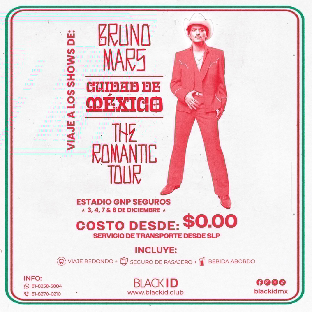 Viaje al show de Bruno Mars en CDMX