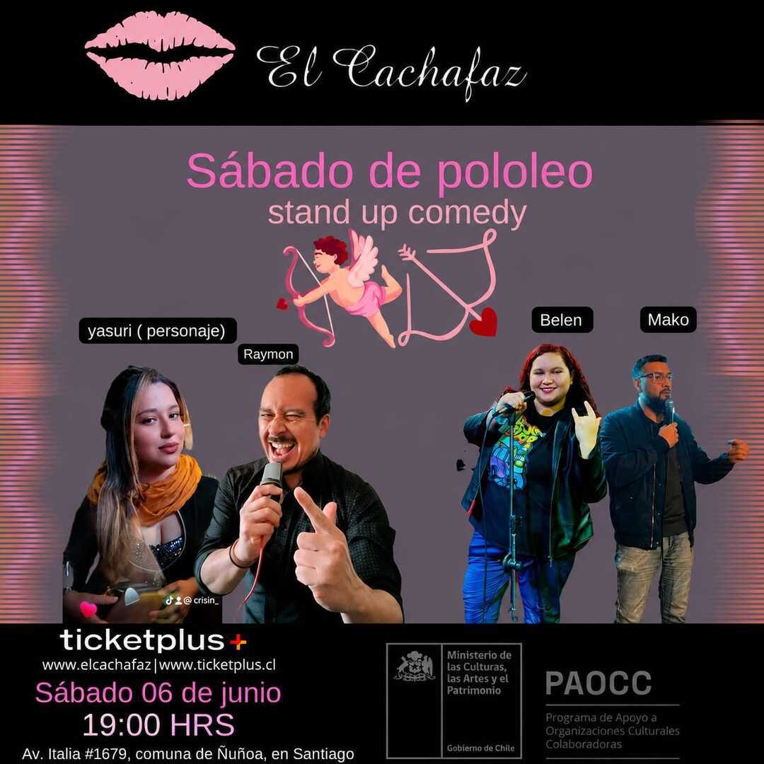 Show de Stand Up-Sábado de pololeo-Sabado 6 Junio a las 19 hrs