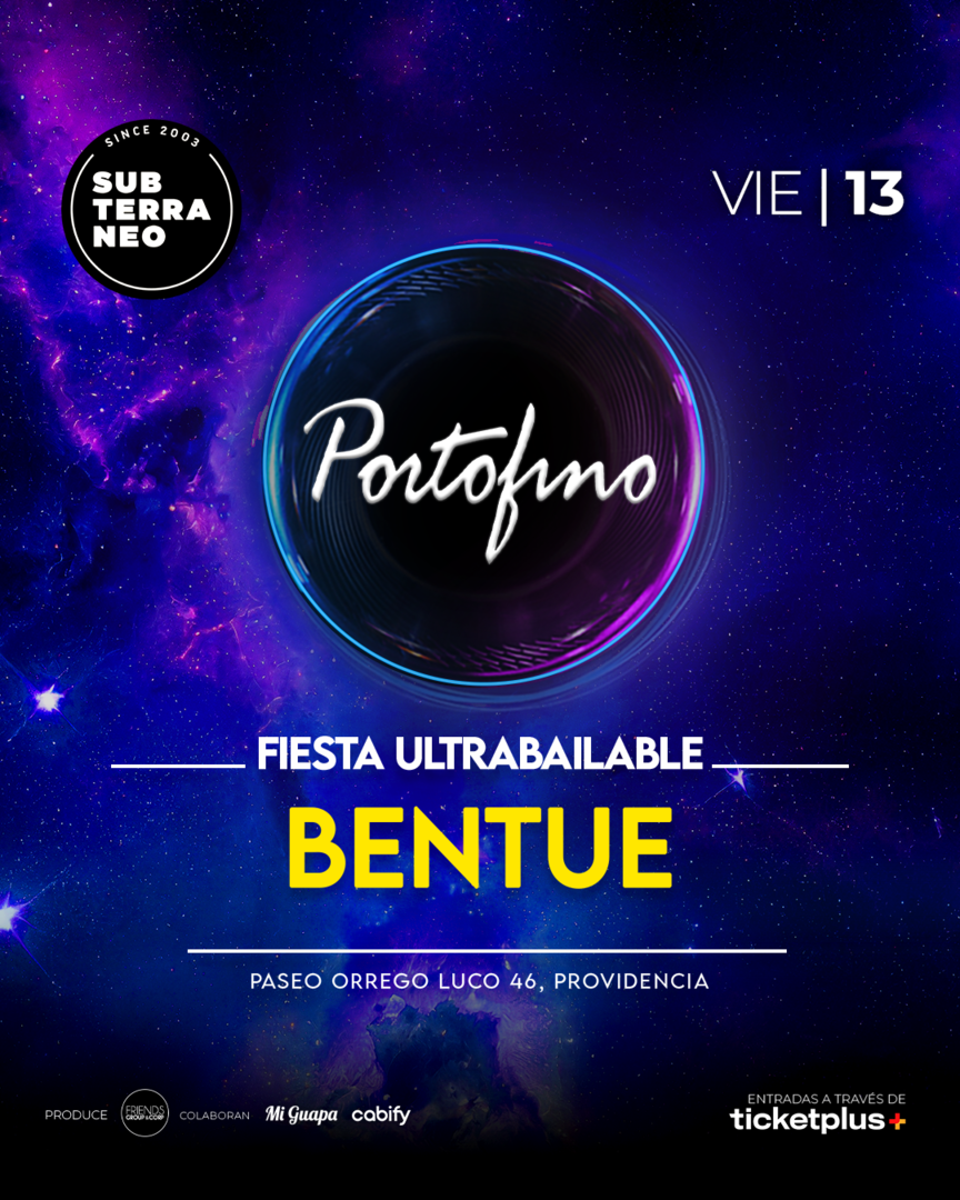 PORTOFINO Full ultrabailable ★ VIERNES 13 NOVIEMBRE ★ Club Subterráneo (+23)