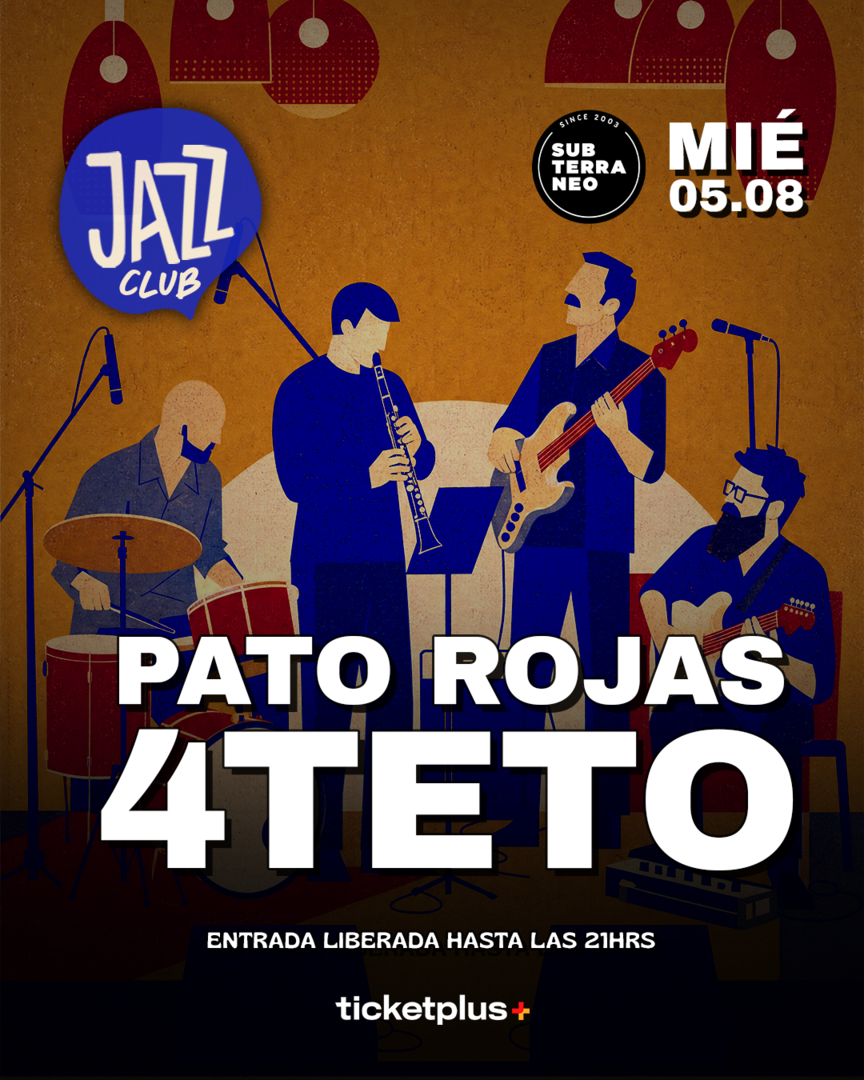 JAZZ CLUB 🎵 MIÉRCOLES 05 AGOSTO ★ Club Subterráneo