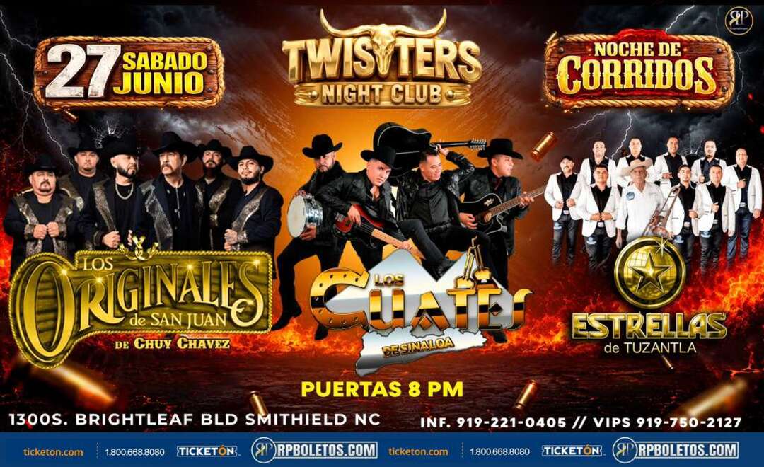 Los Originales de San Juan-Los Cuates de Sinaloa-Estrellas de Tuzantla