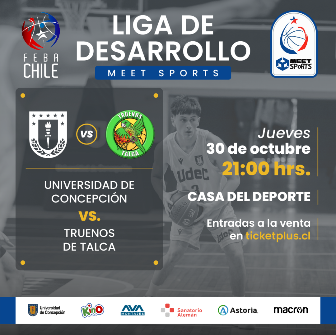 CD UdeC vs CD Truenos de Talca/ Liga Meet Sports  CD UdeC vs CD Truenos de Talca/ Liga Meet Sports