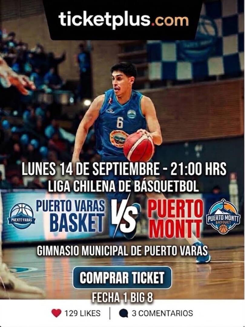 Puerto Varas Basket vs Puerto Montt/ LNB / Liga Chery By Cecinas Llanquihue 2026 - Juego 2 play in