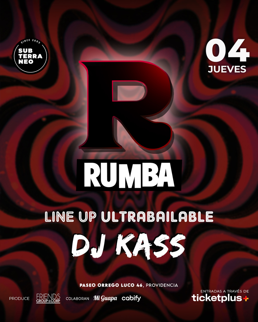RUMBA Full Ultrabailable ★ JUEVES 04 SEPTIEMBRE ★ Club Subterráneo (+21M & +23H)