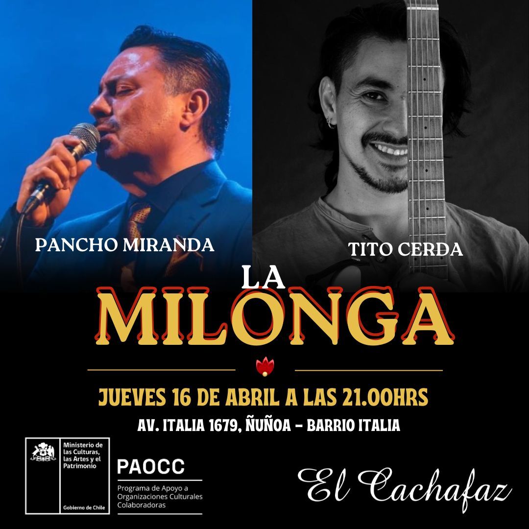 Milonga Jueves 16 Abril 21hrs 