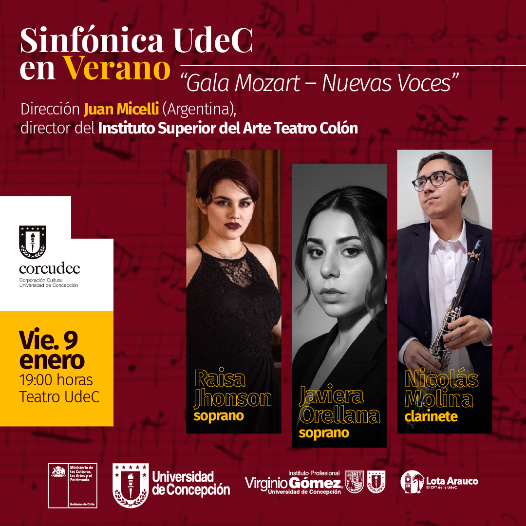 Sinfónica UdeC en Verano - “Gala Mozart – Nuevas Voces”