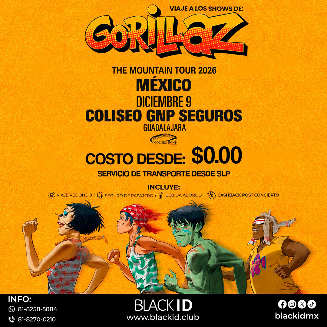 Viaje desde SLP al show de Gorillaz en GDL