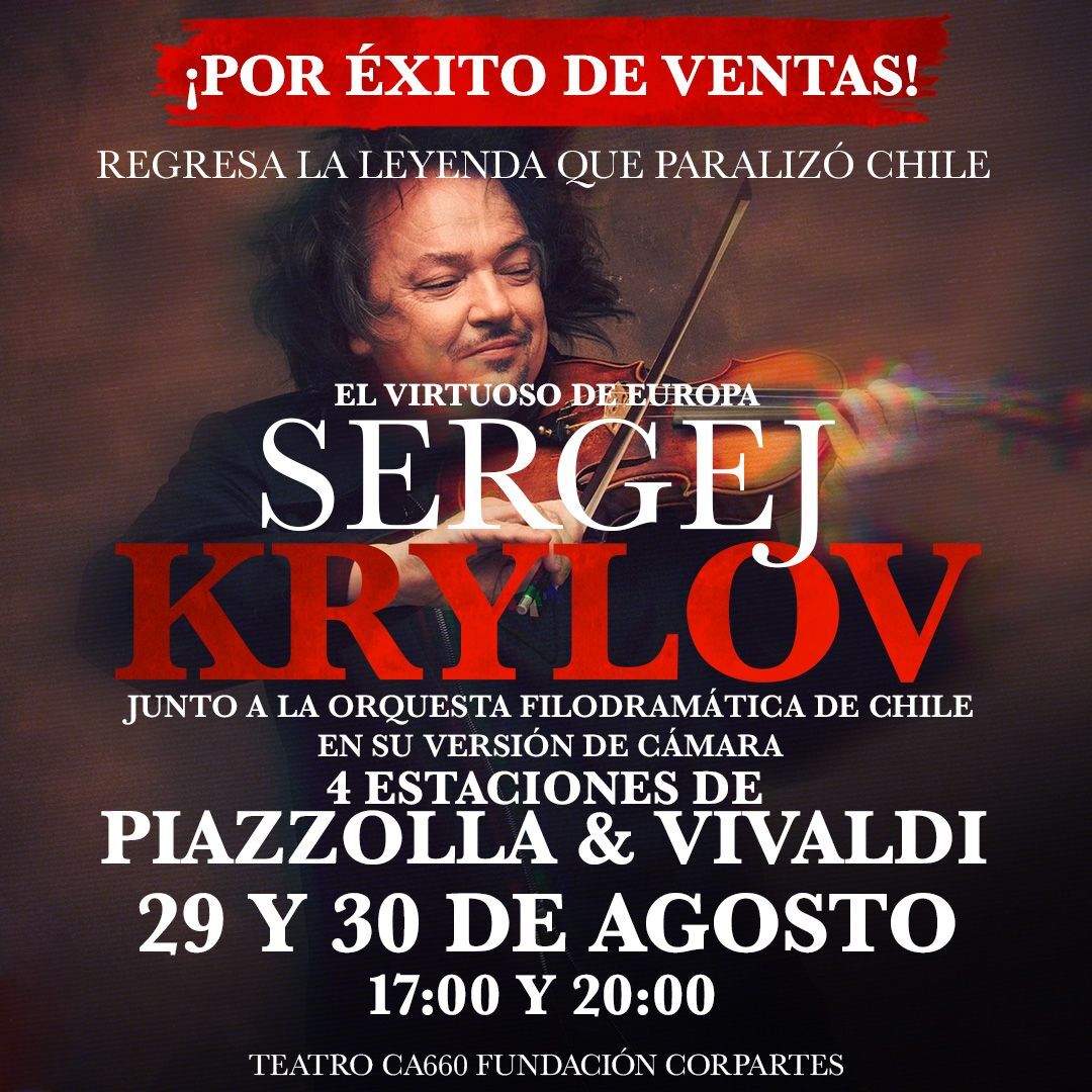 SERGEJ KRYLOV ¡EL VIRTUOSO DE EUROPA VUELVE A CHILE!