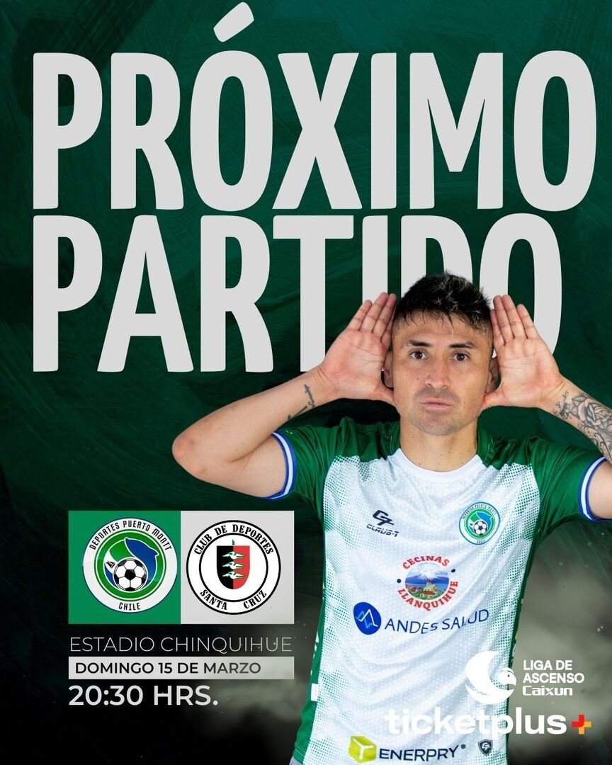 Deportes Puerto Montt vs Deportes Santa Cruz - Campeonato de Ascenso Caixun 2026 | Fecha 4