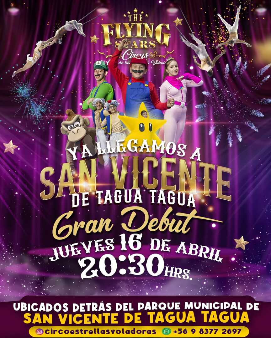 Circo Las Estrellas Voladoras - San Vicente de Tagua Tagua 2026