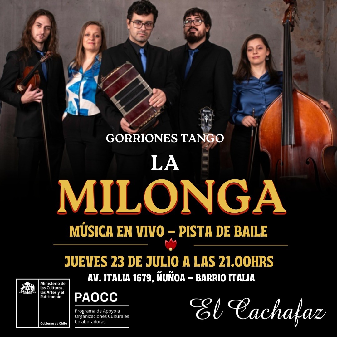 Milonga Jueves 23 Julio 21hrs 