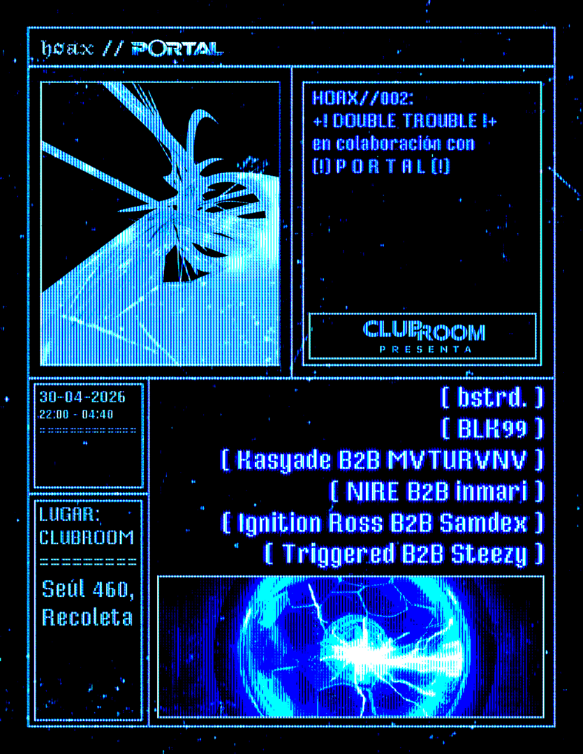 Clubroom presenta PORTAL - del Festival al club - Edición especial con HOAX @ Jueves 30 Abril